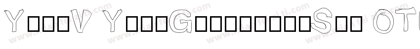 YoonV YoonGothic100Std OTF 60字体转换